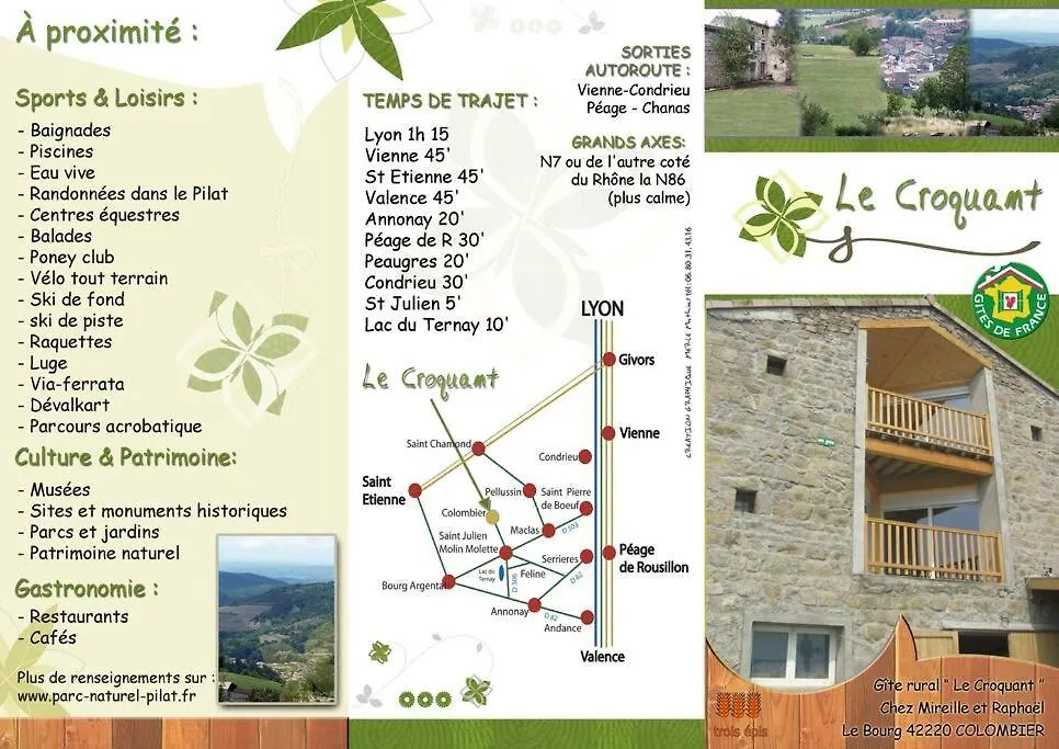 Gite Le Croquant Colombier  0*, Colombier (Loire)